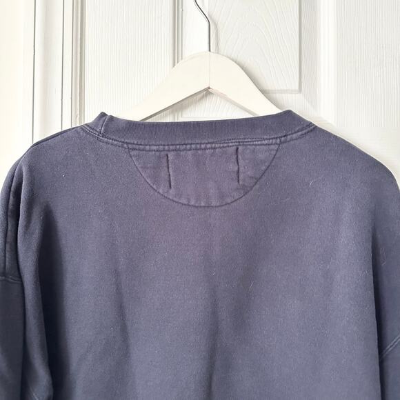 Logo Athletic Vintage Korea NFL Blue NY Giants Helmet Embroidered Sweatshirt XL - Picture 8 of 9